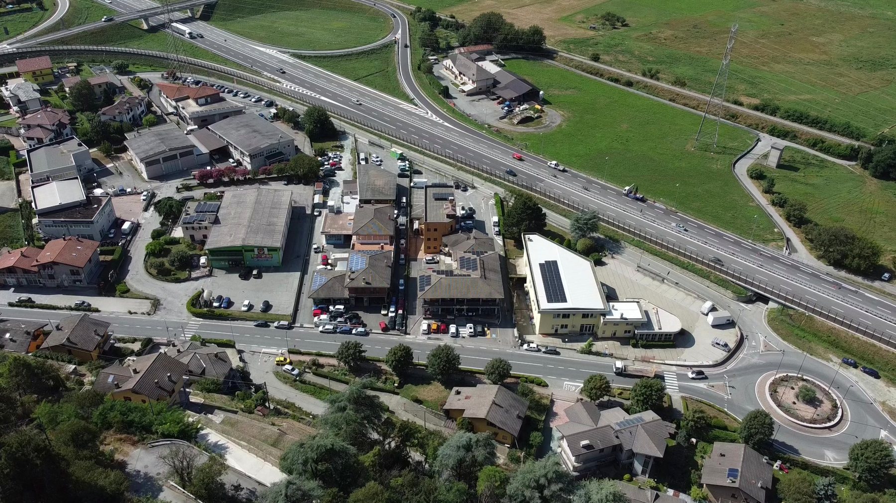 theStudio · veduta drone dell'ingresso